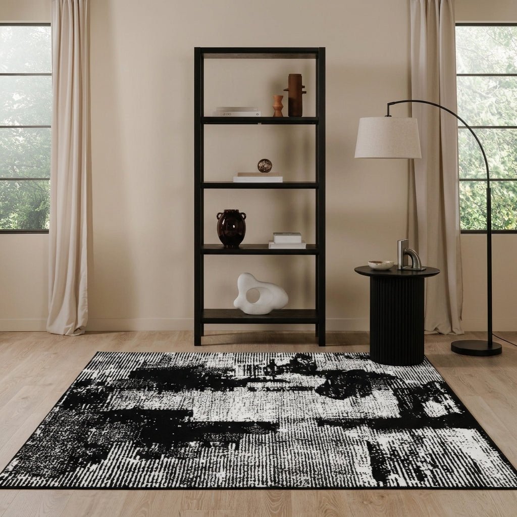 Urban Ink Distressed Woven Carpet - Altera