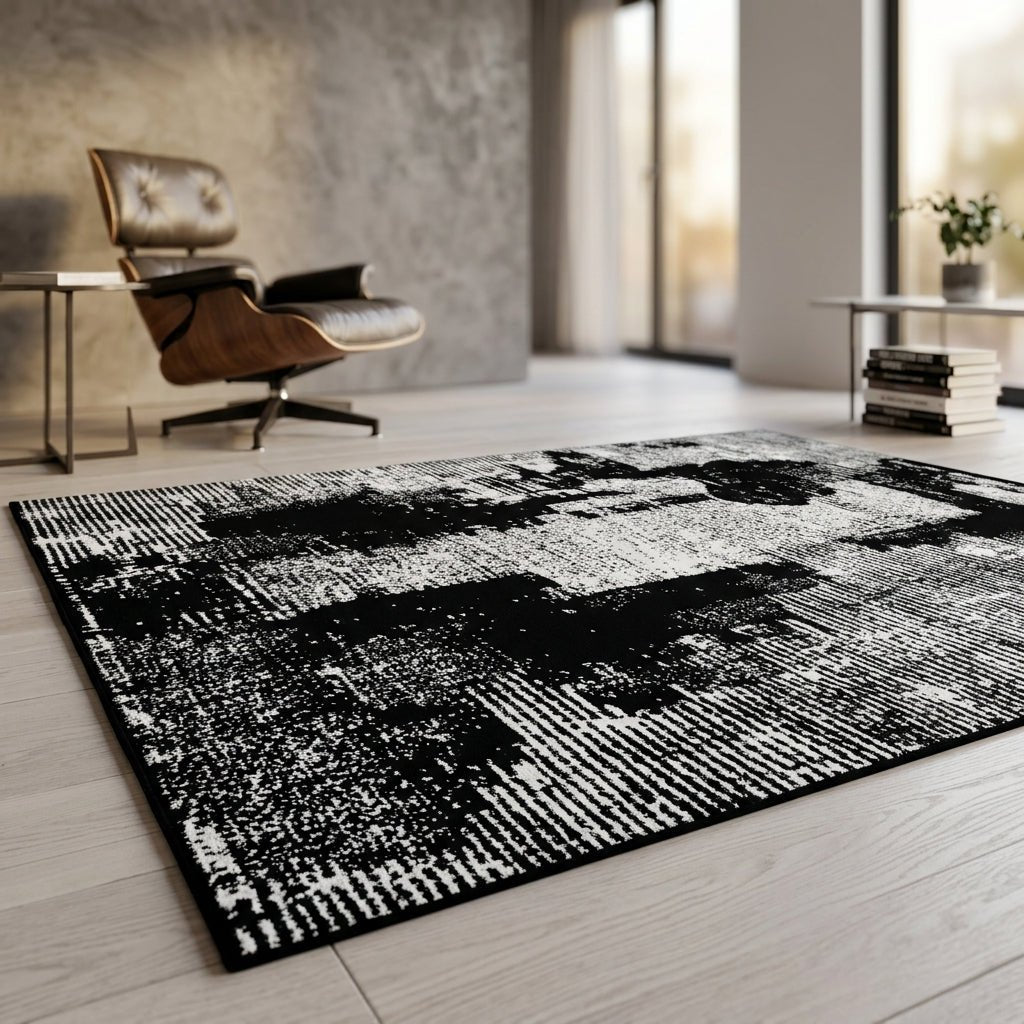 Urban Ink Distressed Woven Carpet - Altera