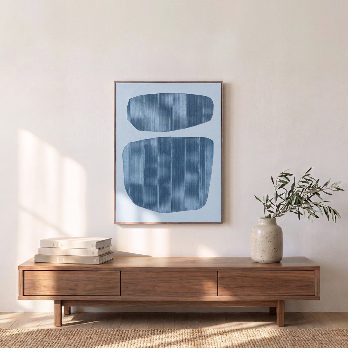 Urbino Framed Painting Blue Palette - Altera