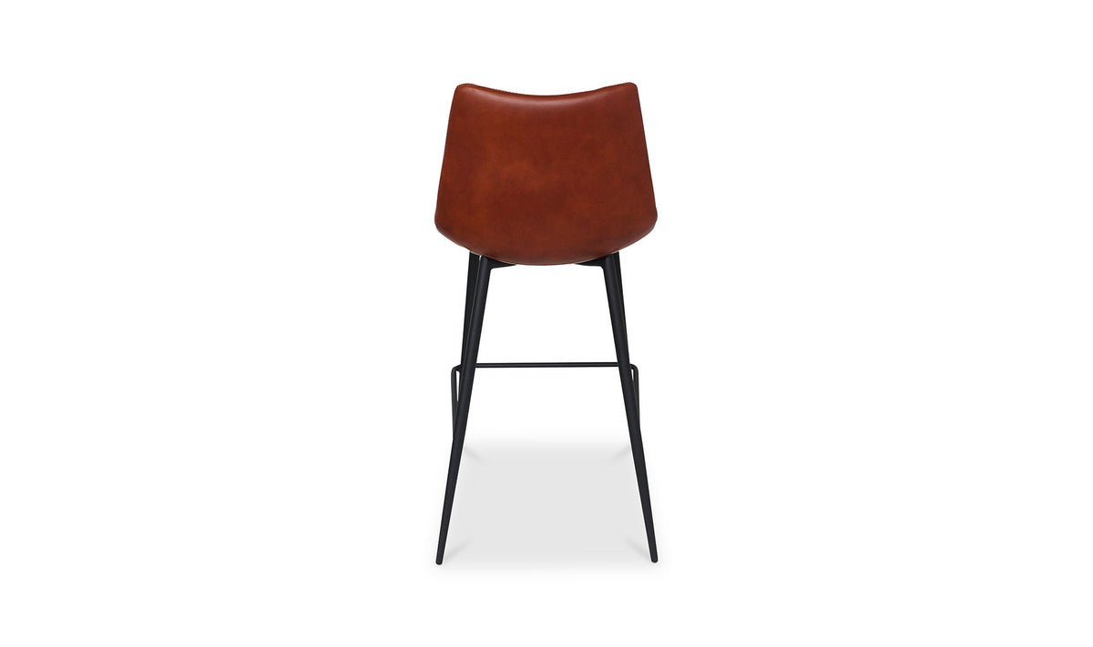 Aubusson Counter Stool Set of Two in Brown, polyurethane detail, view 4