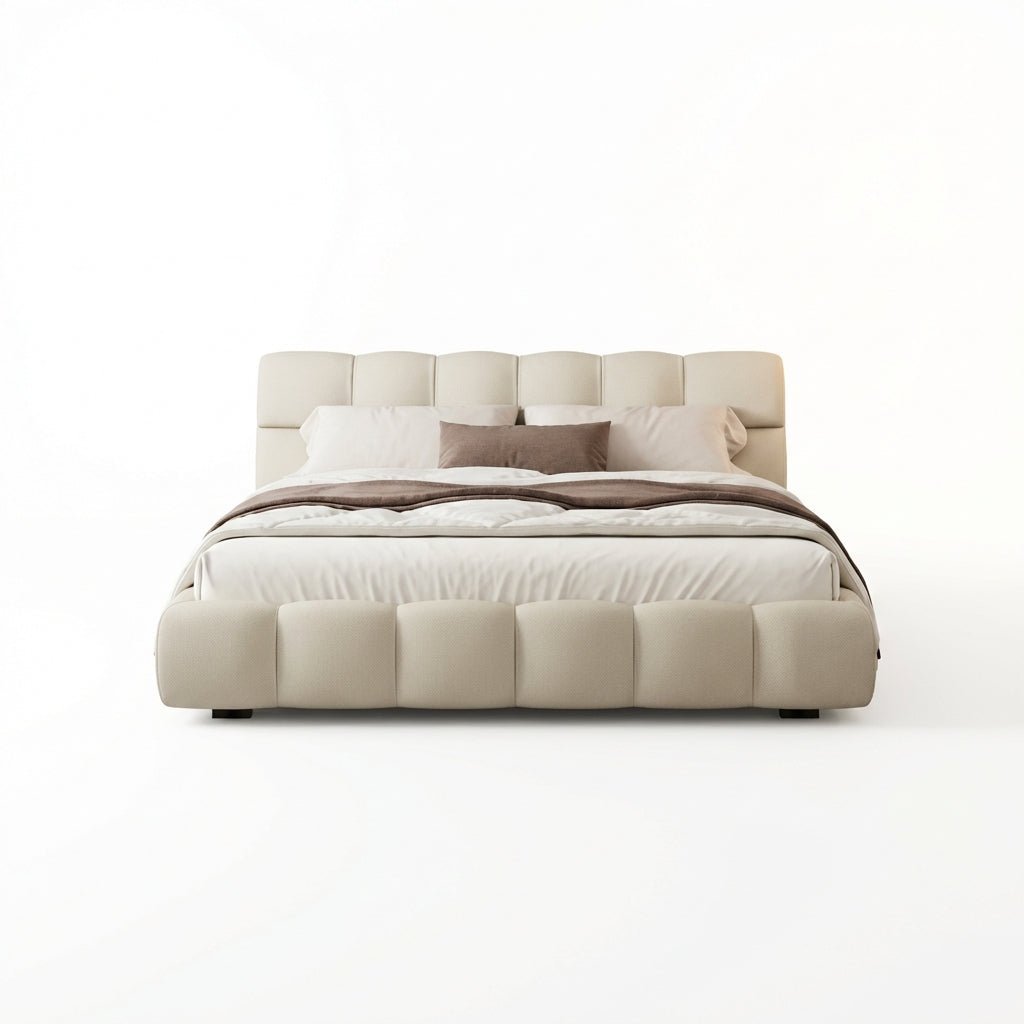 Valencia Modern Low - Profile King Tufted Bed - Altera