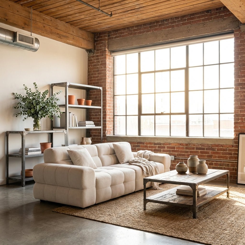 Vancouver Frosted Cloth Sofa - Altera