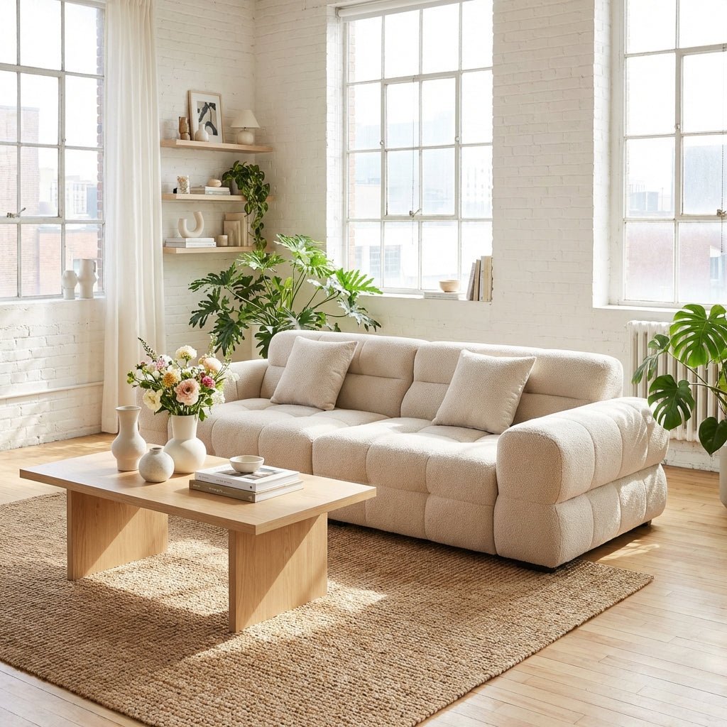 Vancouver Frosted Cloth Sofa - Altera
