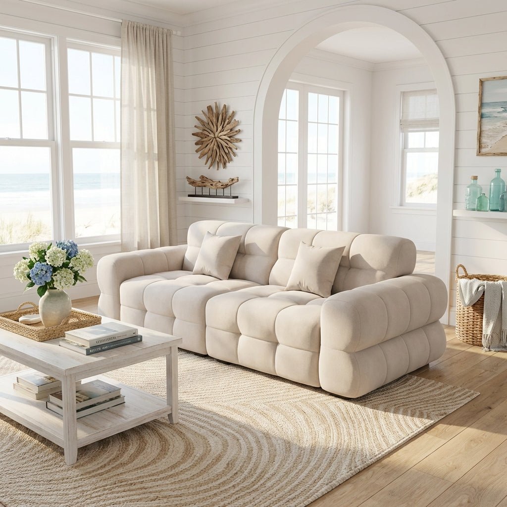 Vancouver Frosted Cloth Sofa - Altera