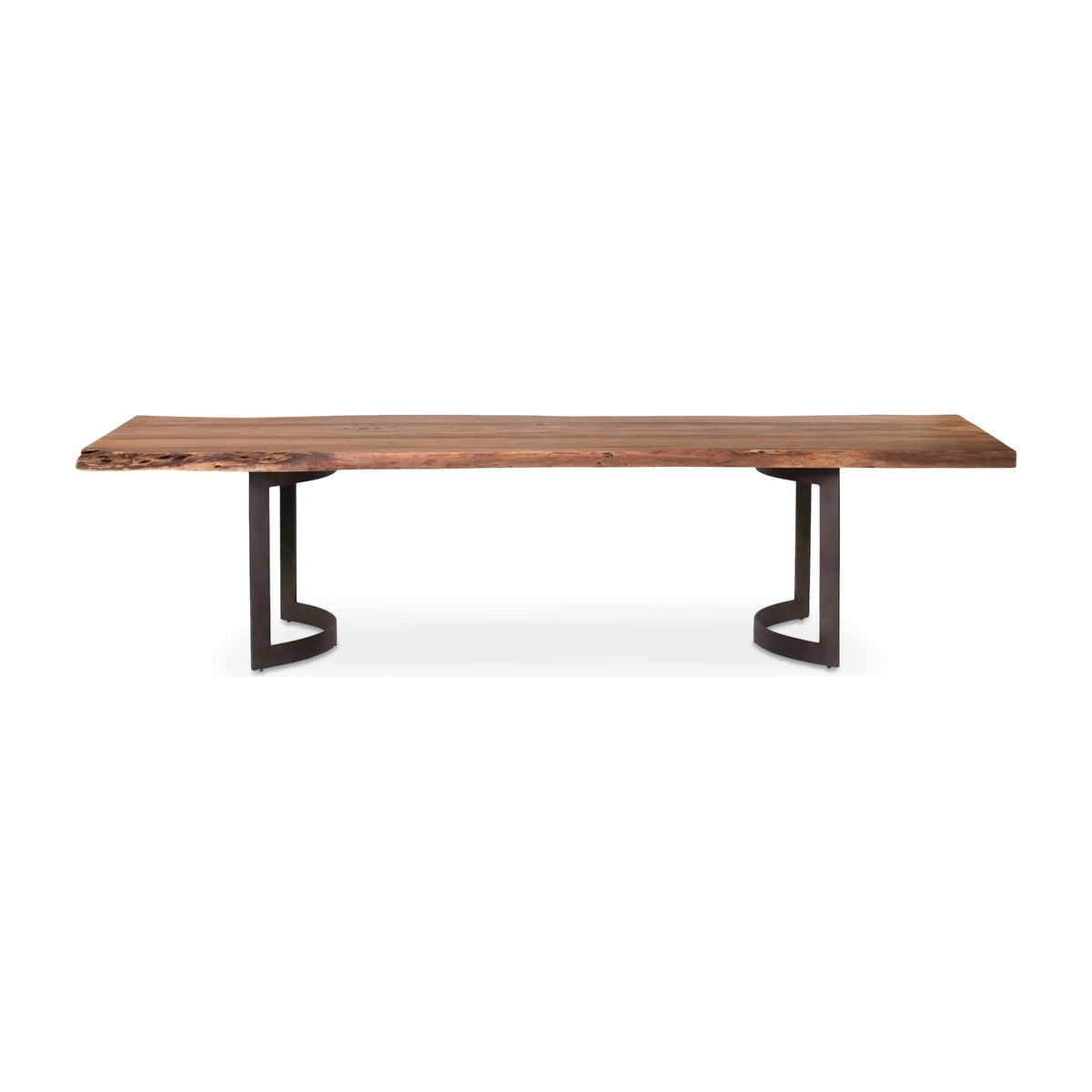Bergamo Dining Table in Brown, solid acacia, 118" × 40"