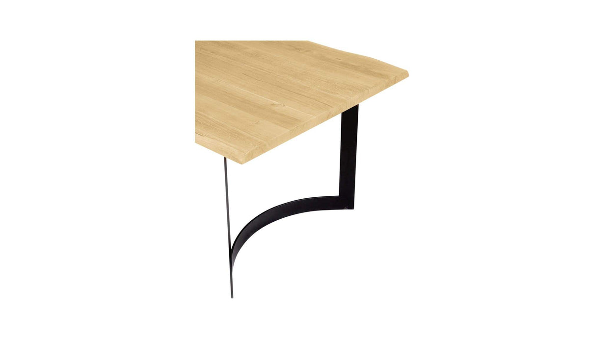 Bergamo Dining Table in Oak, solid oak detail, view 2