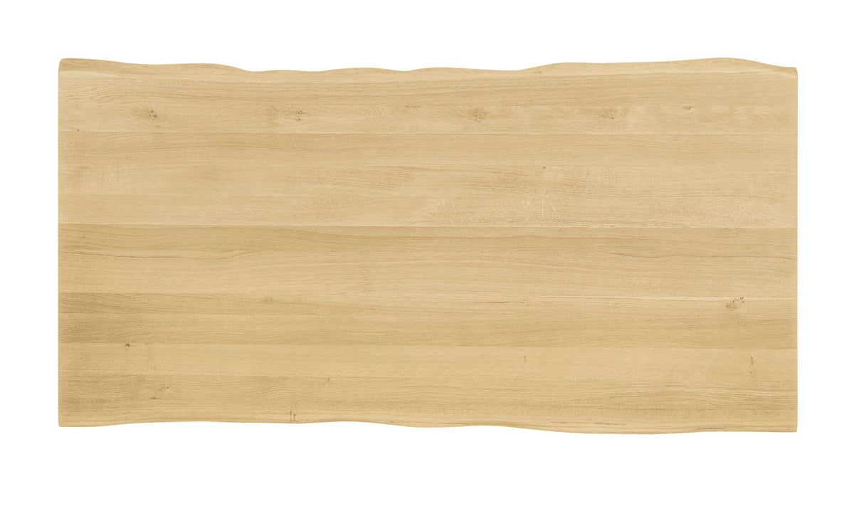Bergamo Dining Table in Oak, top view