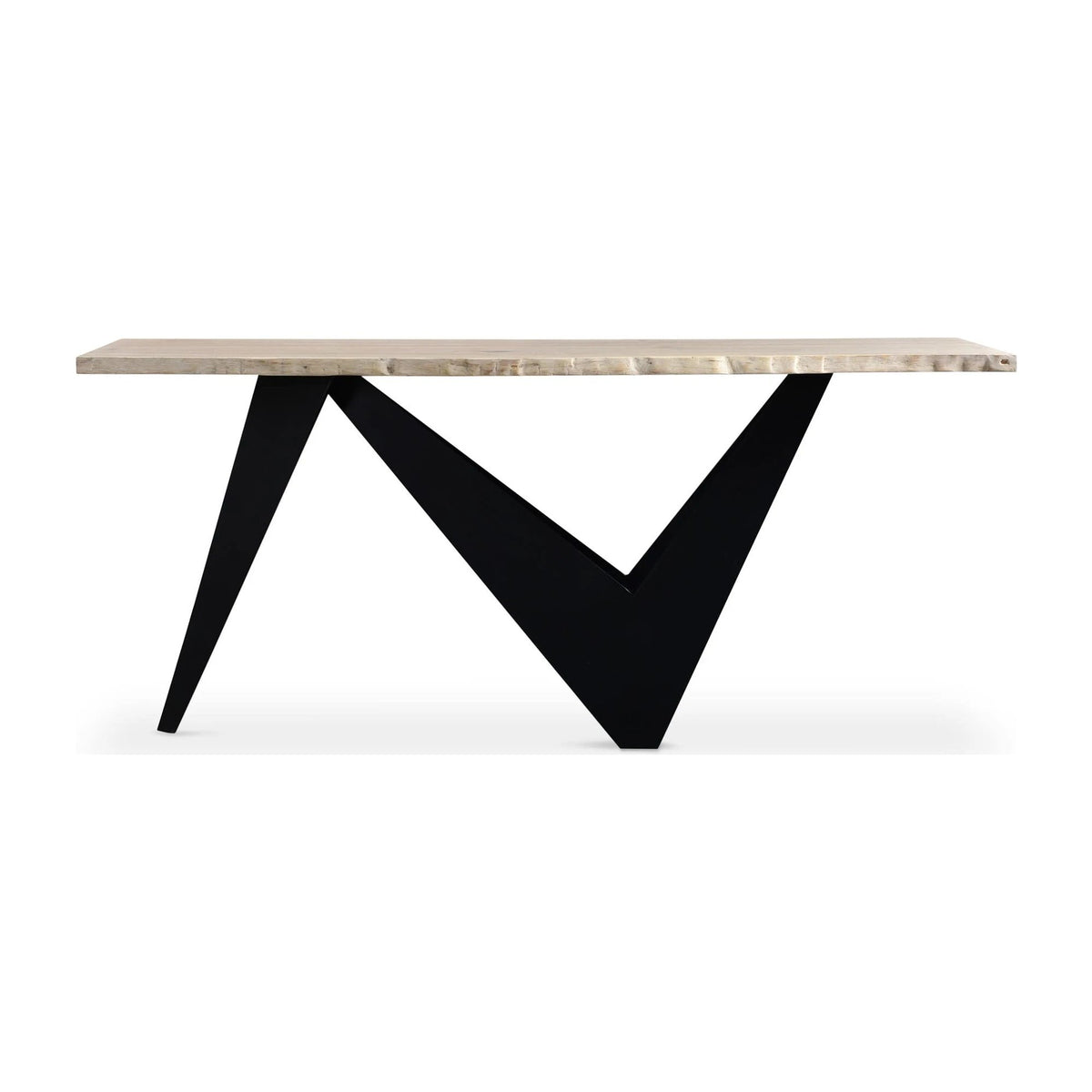 Birr Console Table in Natural, solid oak, 68" × 18"