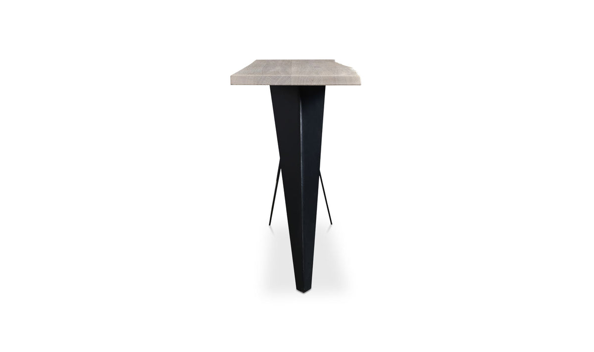 Birr Console Table in Natural, solid oak detail, view 2