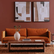 Torbay Coffee Table in Natural Brown — styled in a living room