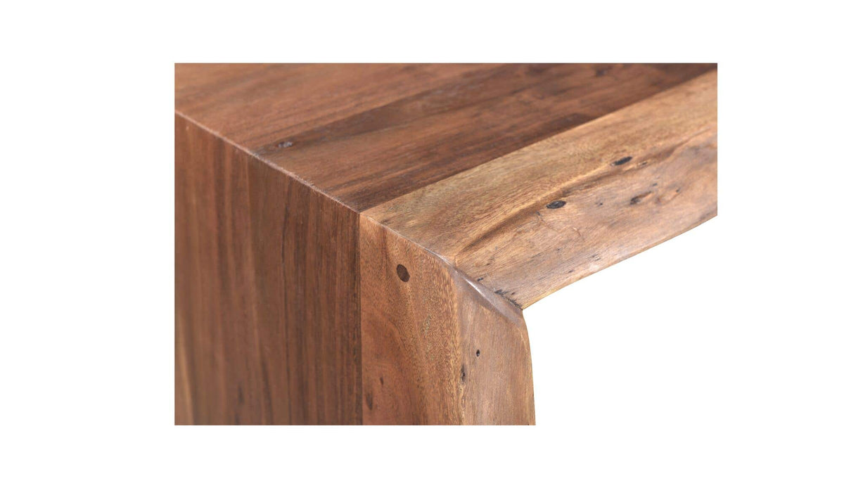 Torbay Coffee Table in Natural Brown — solid acacia detail