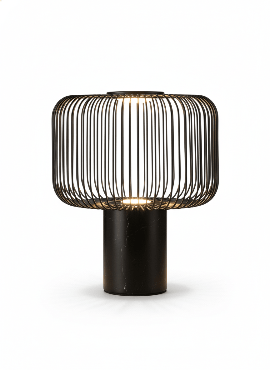 Veridian Industrial Cage Desk Lamp - Altera