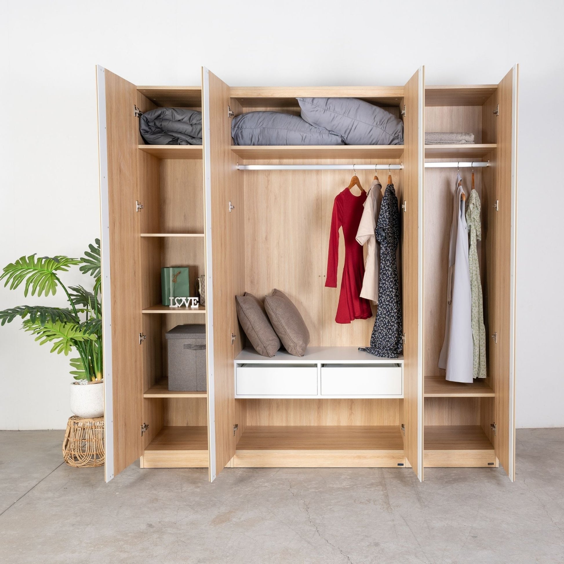 Vienna 201 Four - Door Wardrobe - Altera