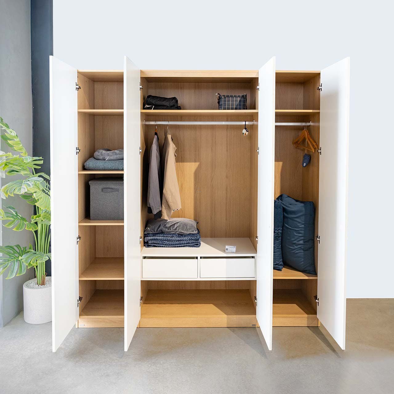 Vienna 201 Four - Door Wardrobe - Altera