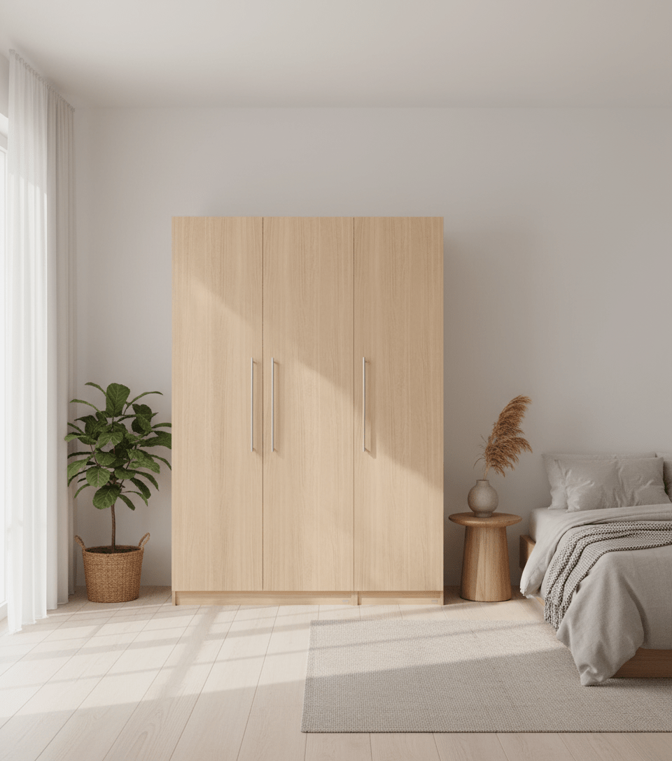 Vienna 201 Three - Door Wooden Wardrobe - Altera