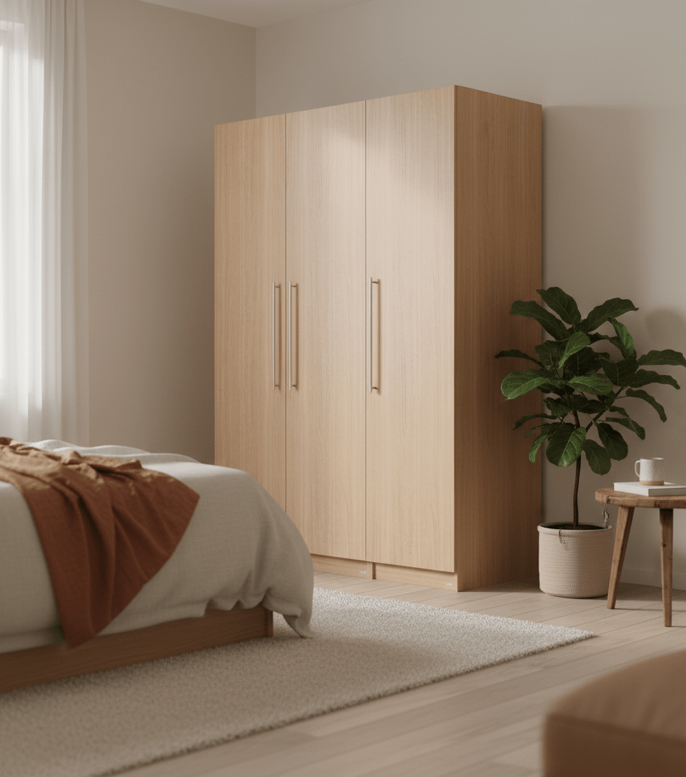 Vienna 201 Three - Door Wooden Wardrobe - Altera