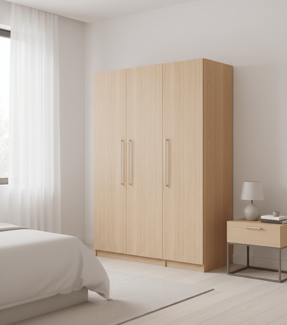 Vienna 201 Three - Door Wooden Wardrobe - Altera