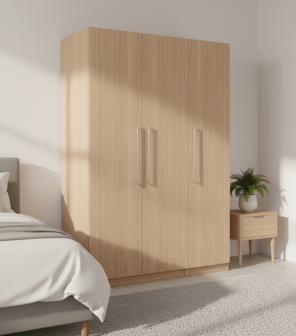 Vienna 201 Three - Door Wooden Wardrobe - Altera