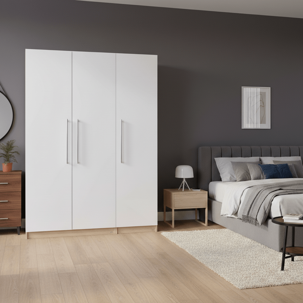 Vienna 201 Three - Door Wooden Wardrobe - Altera