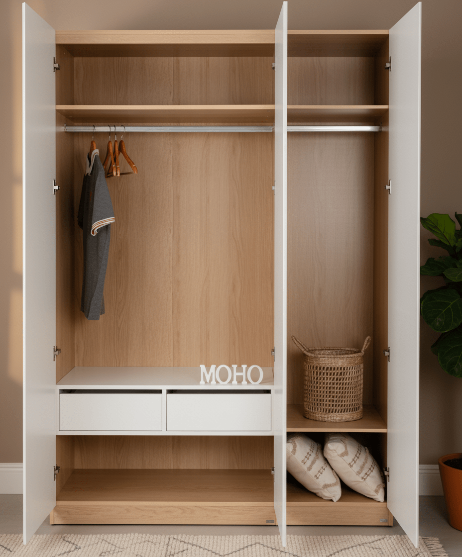 Vienna 201 Three - Door Wooden Wardrobe - Altera