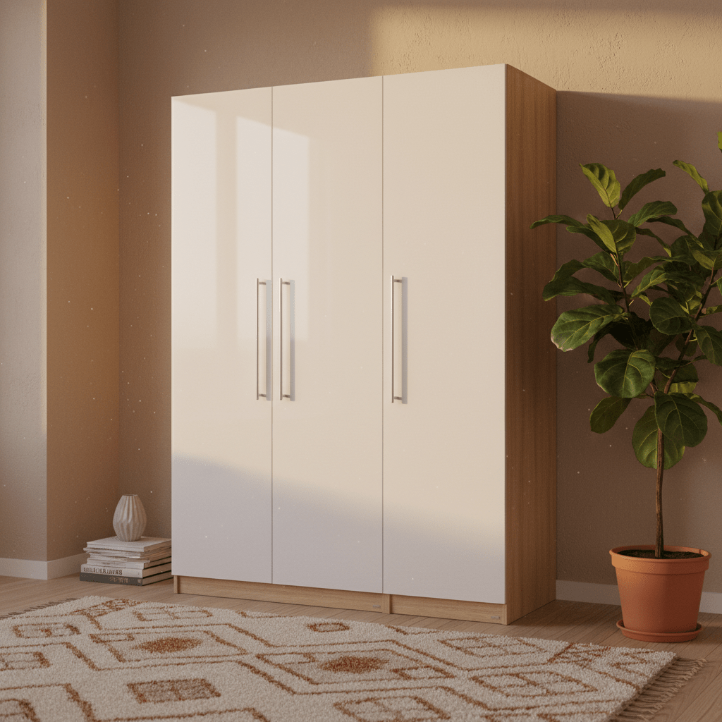 Vienna 201 Three - Door Wooden Wardrobe - Altera