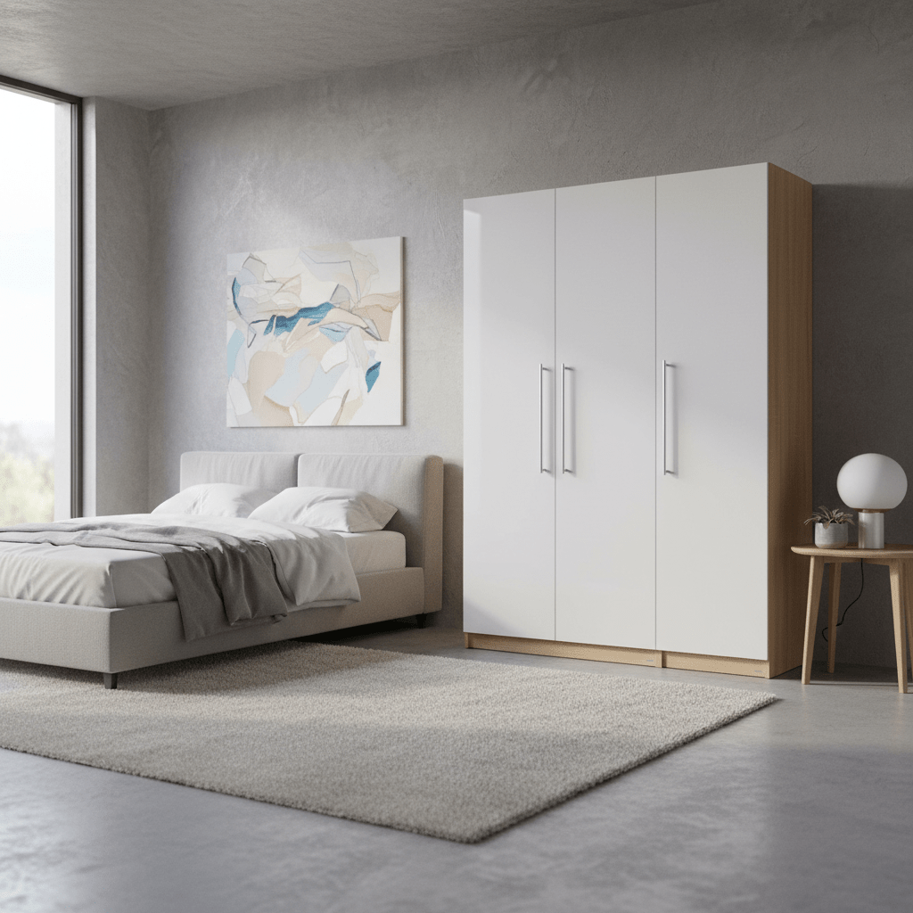 Vienna 201 Three - Door Wooden Wardrobe - Altera