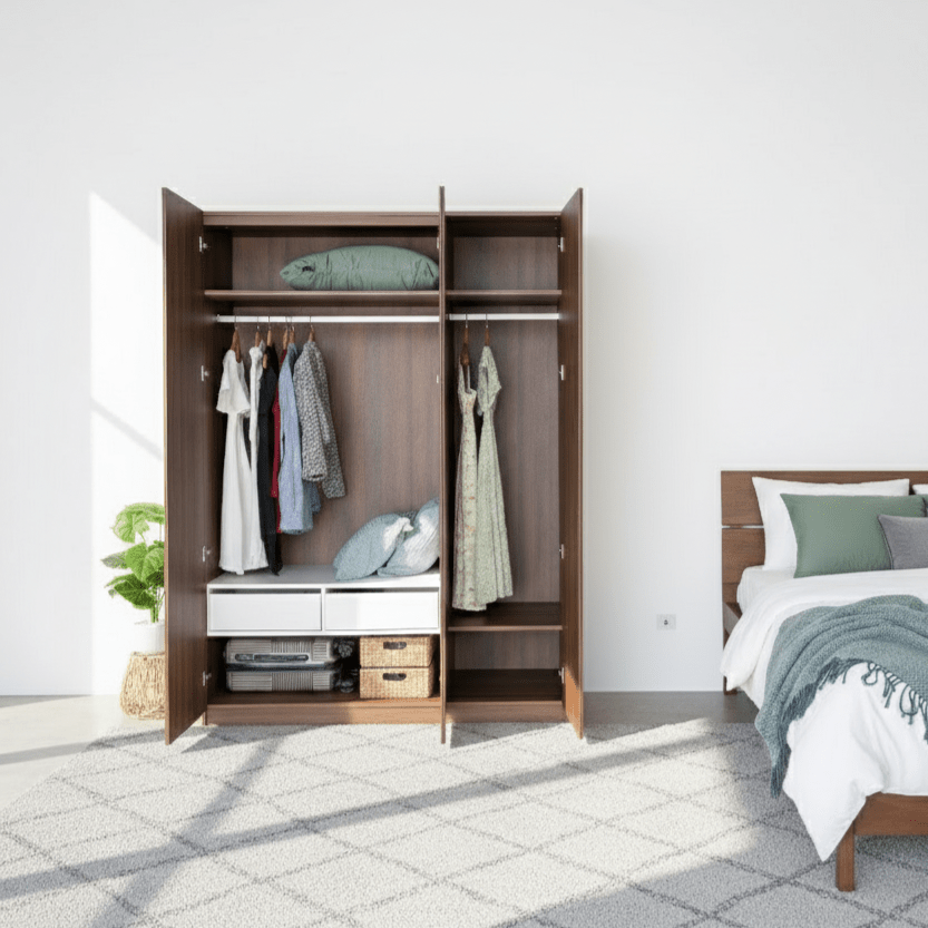 Vienna 201 Wooden 3 - Door Wardrobe - Altera