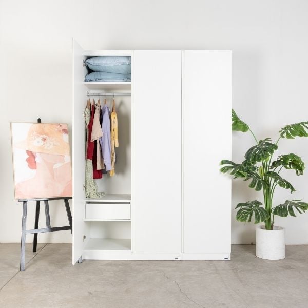 Vienna 201 Wooden 3 - Door Wardrobe - Altera