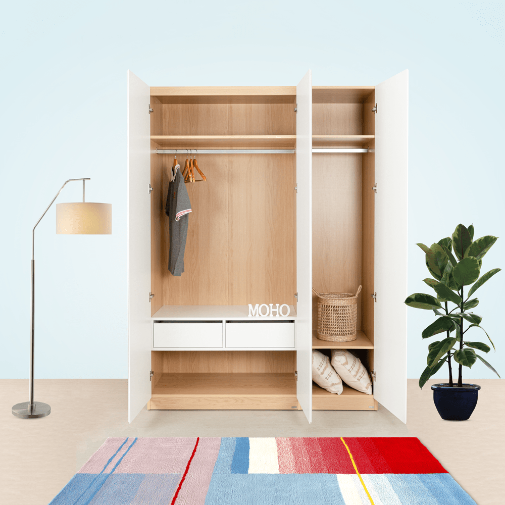 Vienna 201 Wooden 3 - Door Wardrobe - Altera