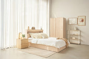 Vienna Bedroom Furniture Combo: Storage Bed, Sliding Wardrobe, USB - C Charging - Altera
