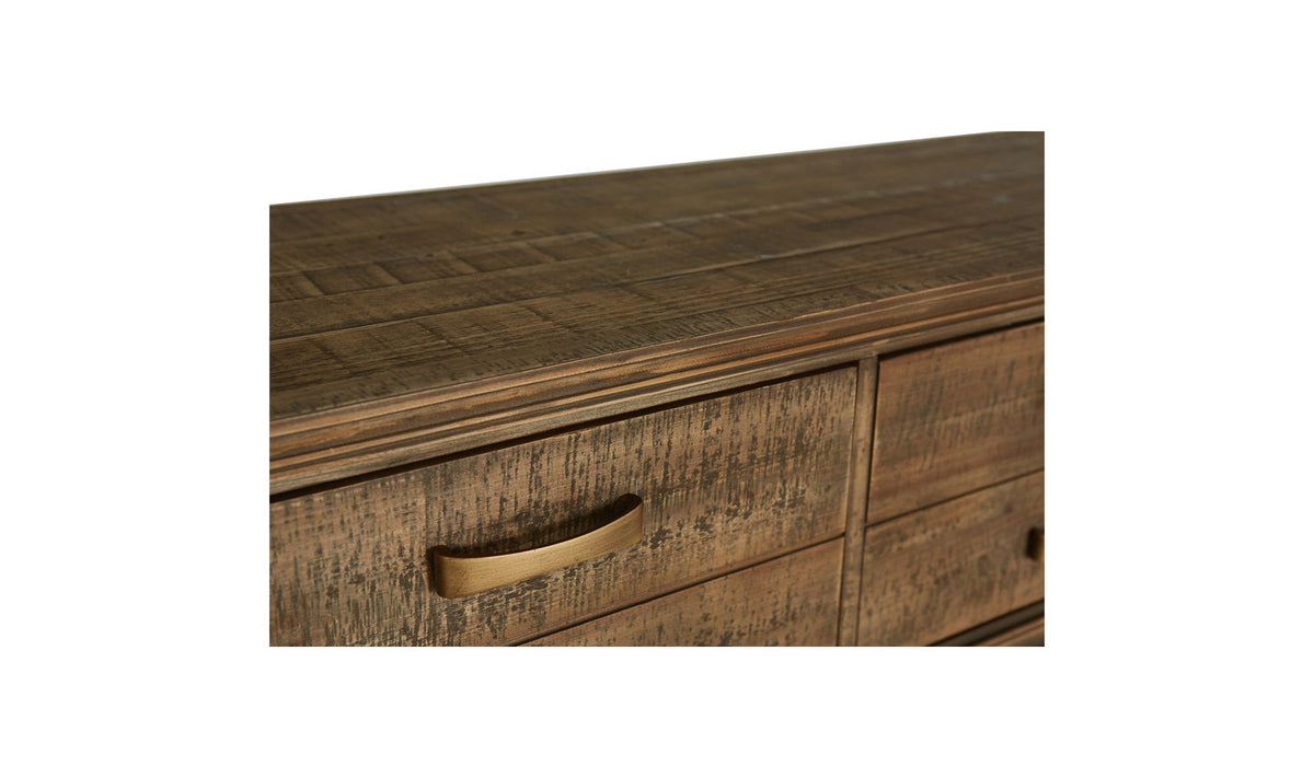 Athlone Console Table in Natural, reclaimed fir detail, view 3