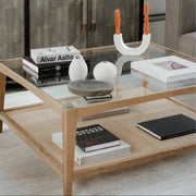 Hanover Coffee Table in Natural — styled in a living room