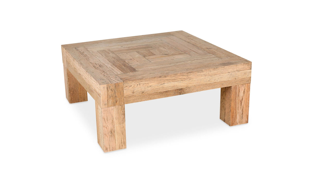 Exeter Coffee Table in Natural — three-quarter view