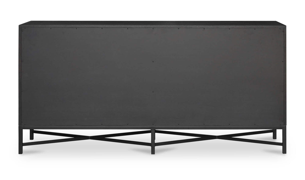 Moravia Dresser in Black, back view