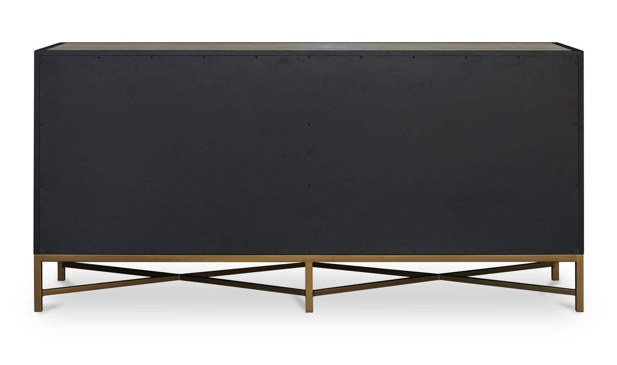 Moravia Dresser in Grey, back view