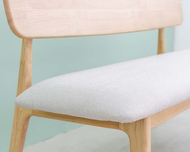 Vline 601 Natural Rubberwood Dining Bench - Altera