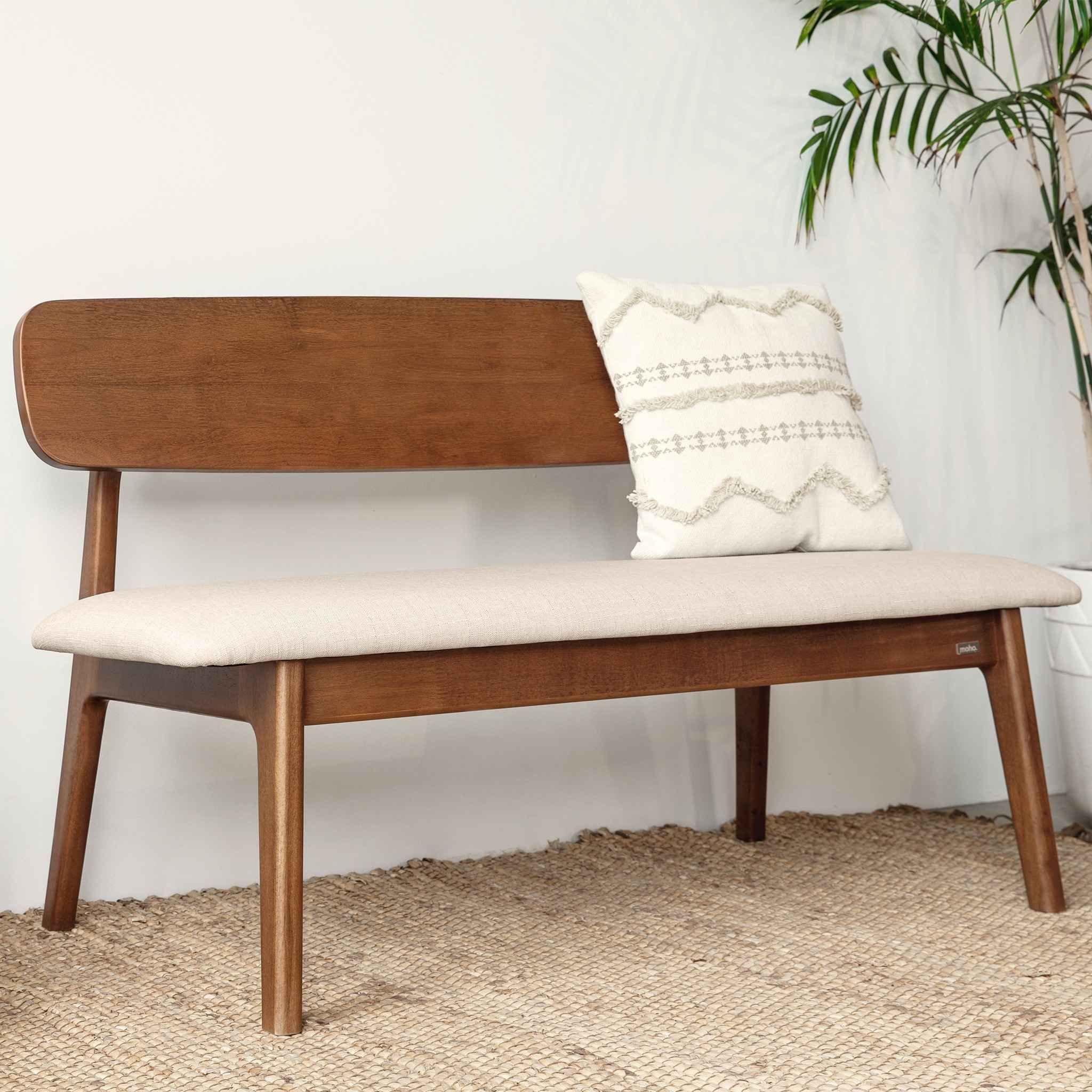 Vline 601 Natural Rubberwood Dining Bench - Altera