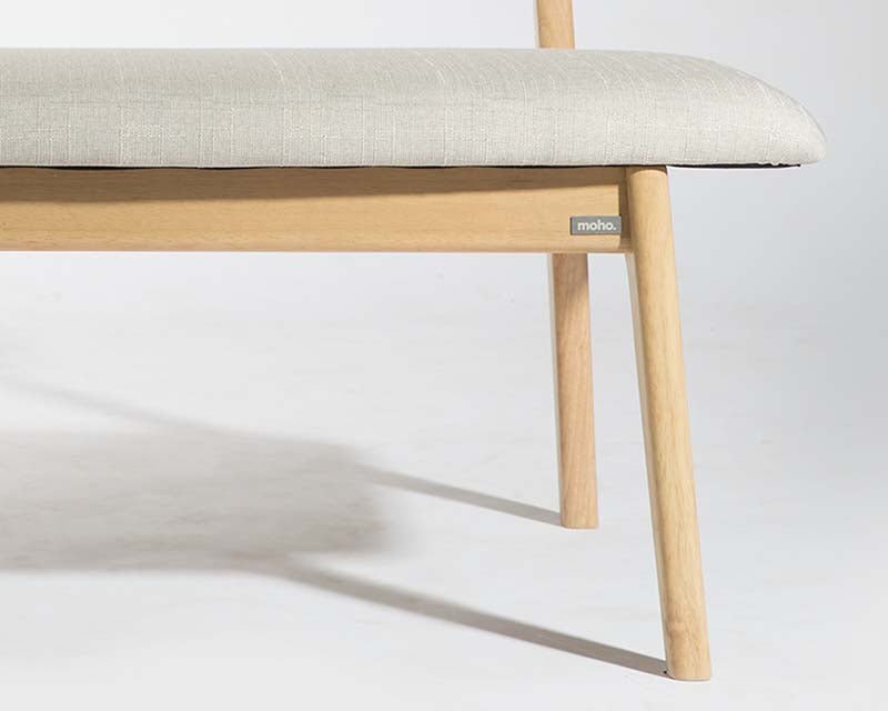 Vline 601 Natural Rubberwood Dining Bench - Altera