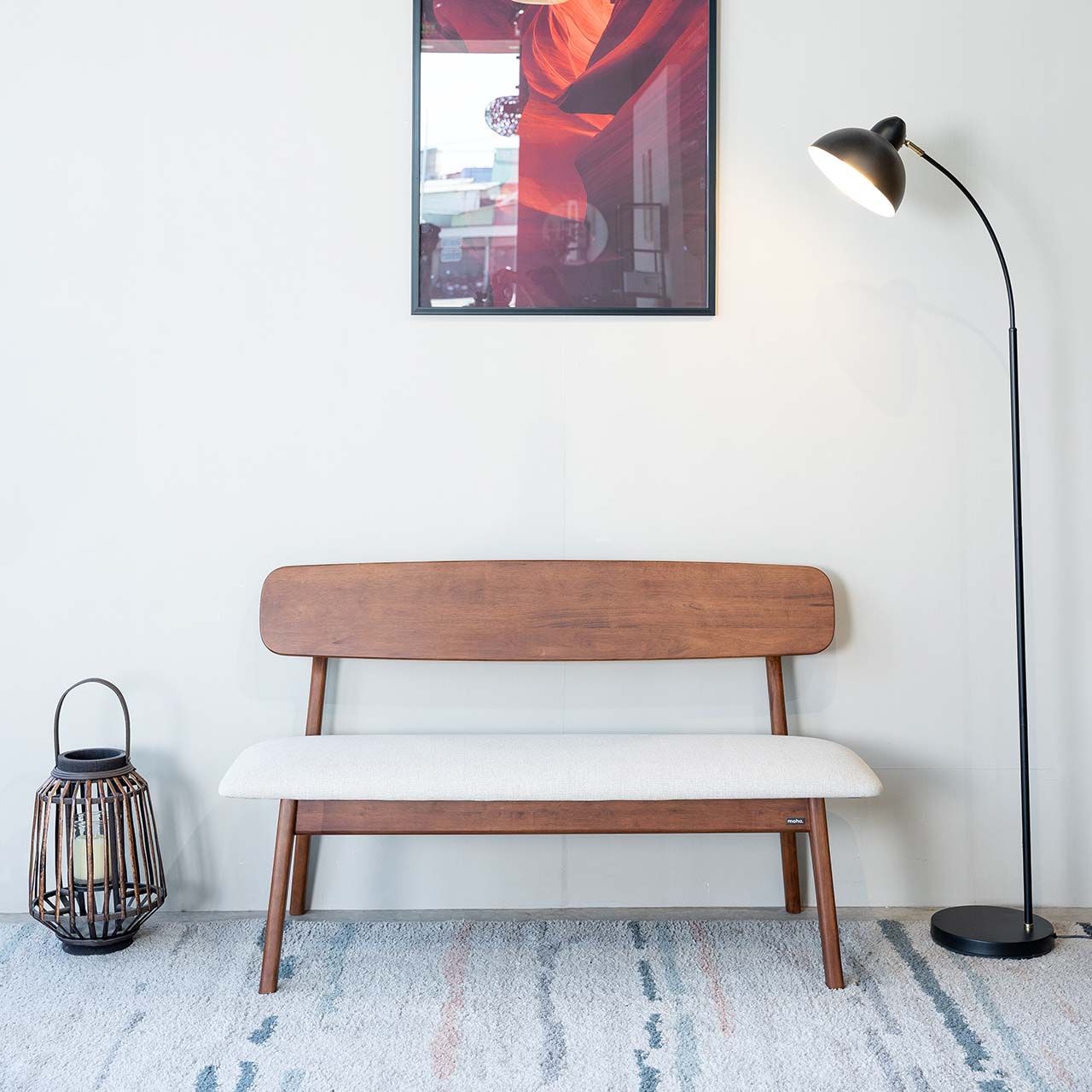 Vline 601 Natural Rubberwood Dining Bench - Altera