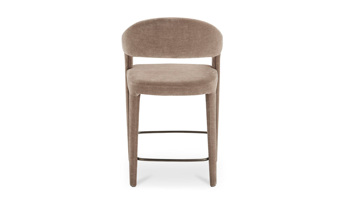 Massa Counter Stool in Camel, back view