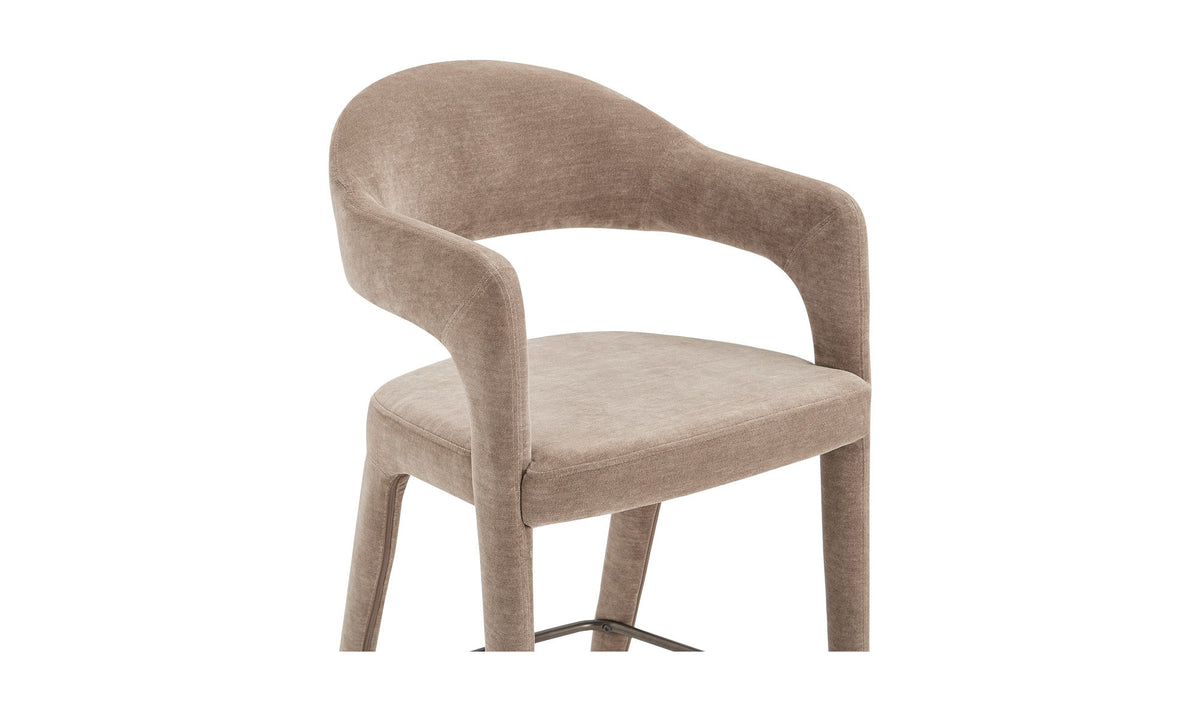 Massa Counter Stool in Camel, polyester detail, view 2
