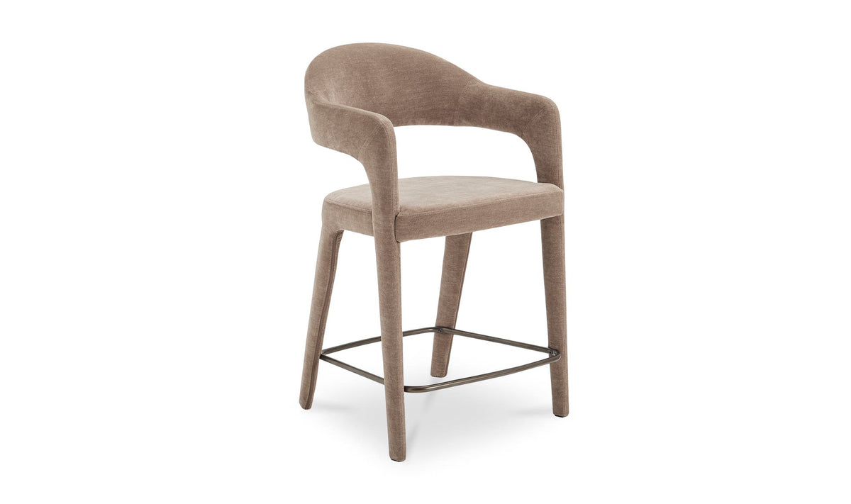 Massa Counter Stool in Camel, polyester detail