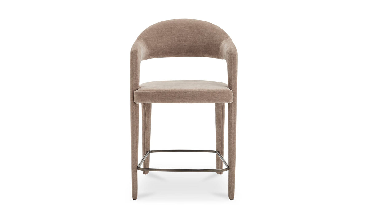 Massa Counter Stool in Camel, polyester, 23½" × 23¼"