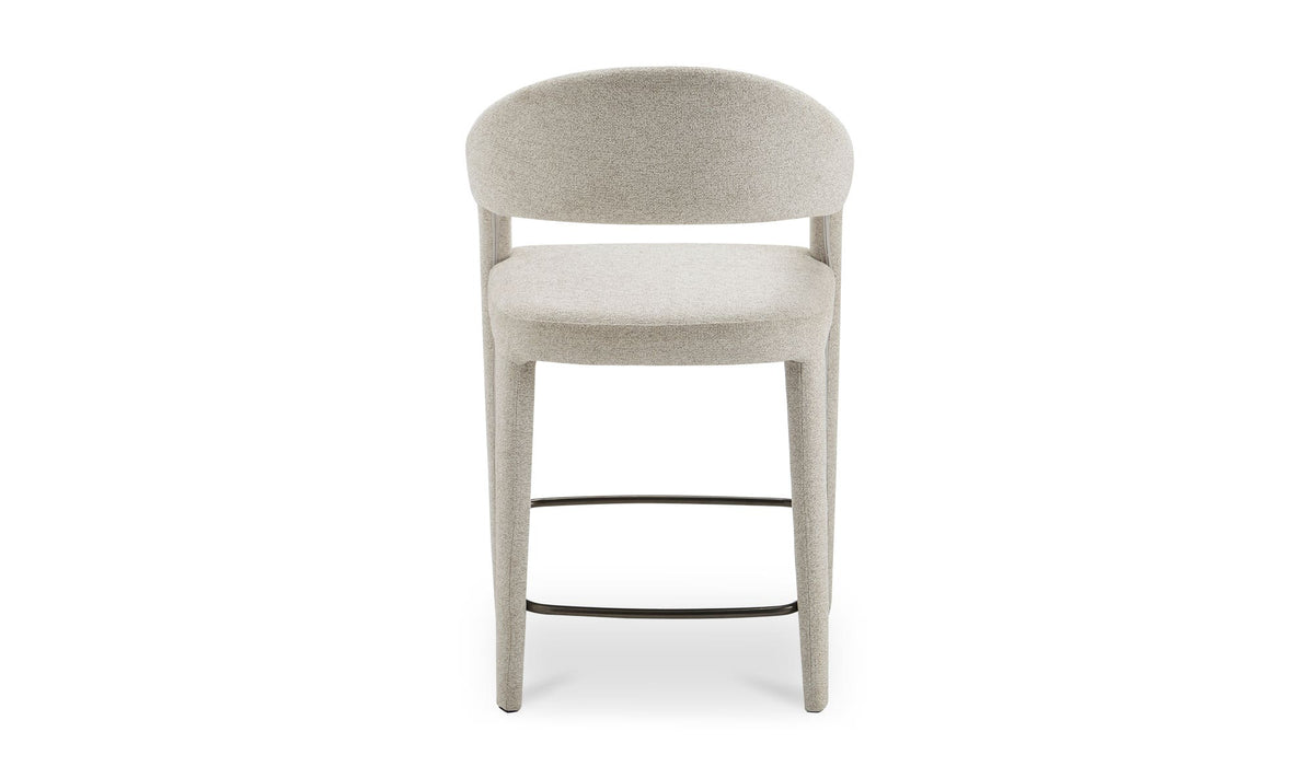 Massa Counter Stool in Beige, back view