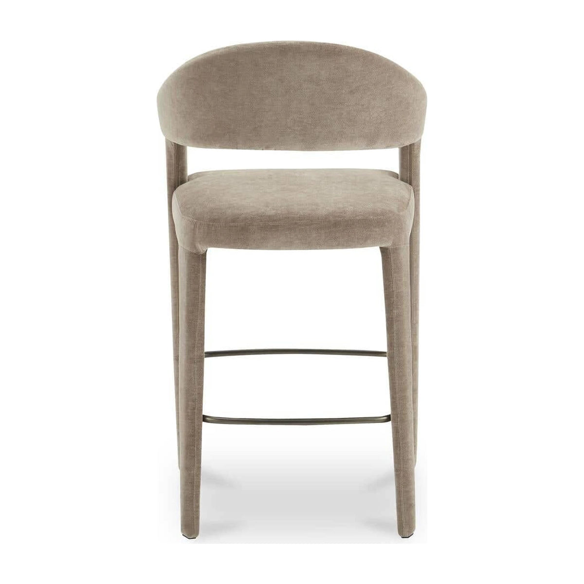 Massa Bar Stool in Camel, back view