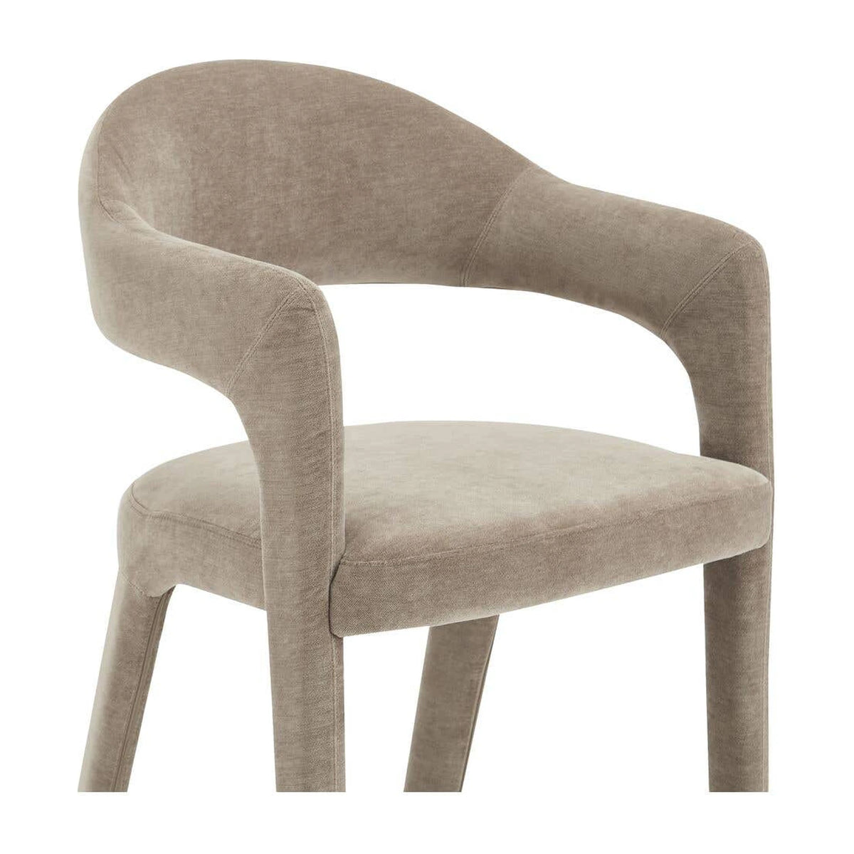 Massa Bar Stool in Camel, polyester detail, view 2