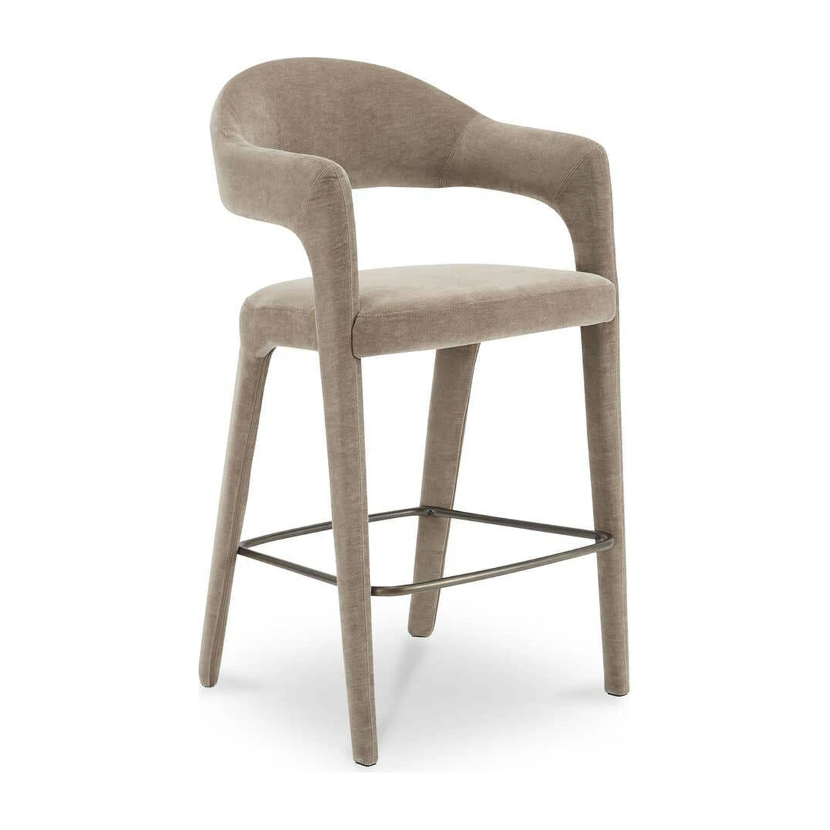 Massa Bar Stool in Camel, polyester detail