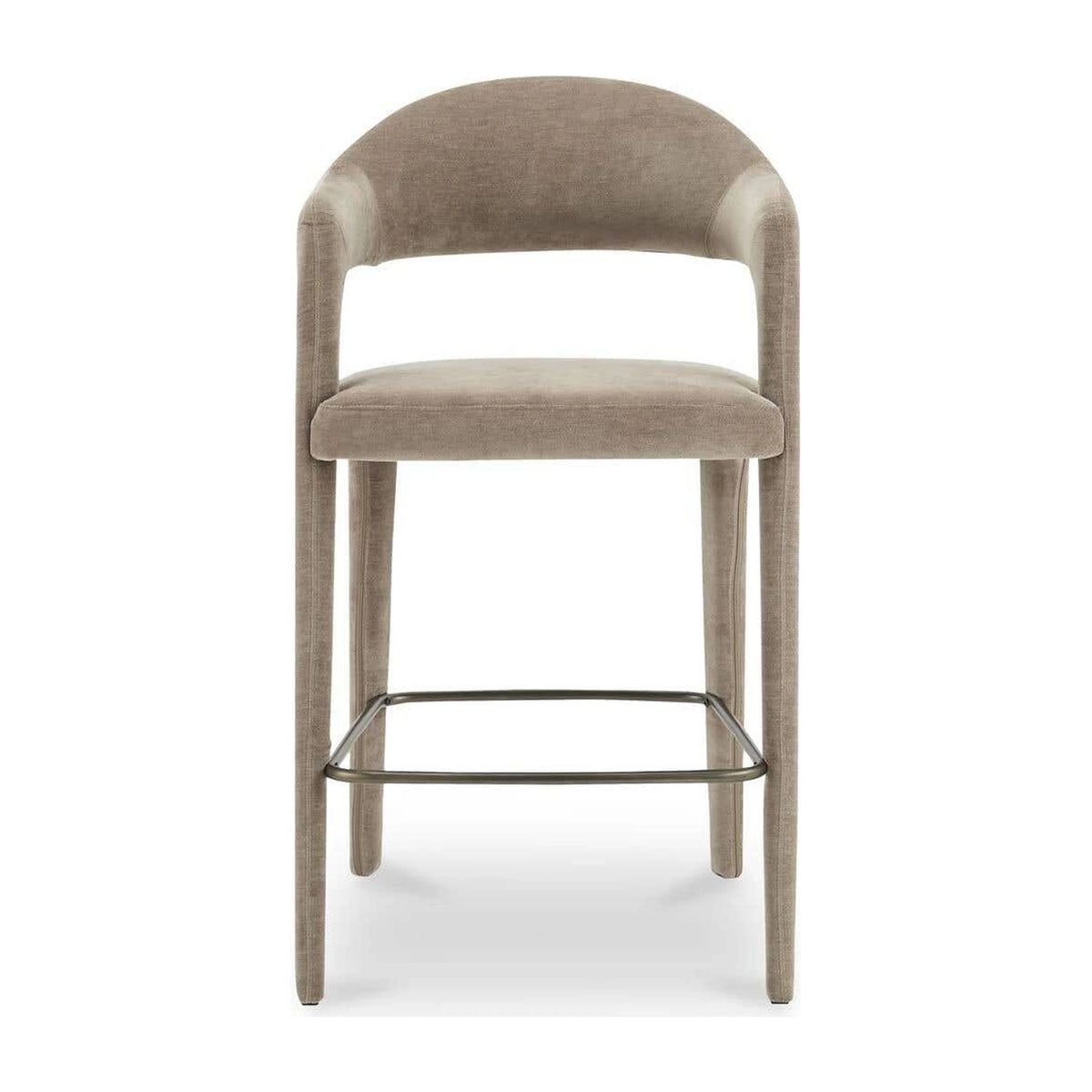 Massa Bar Stool in Camel, polyester, 23½" × 23¼"