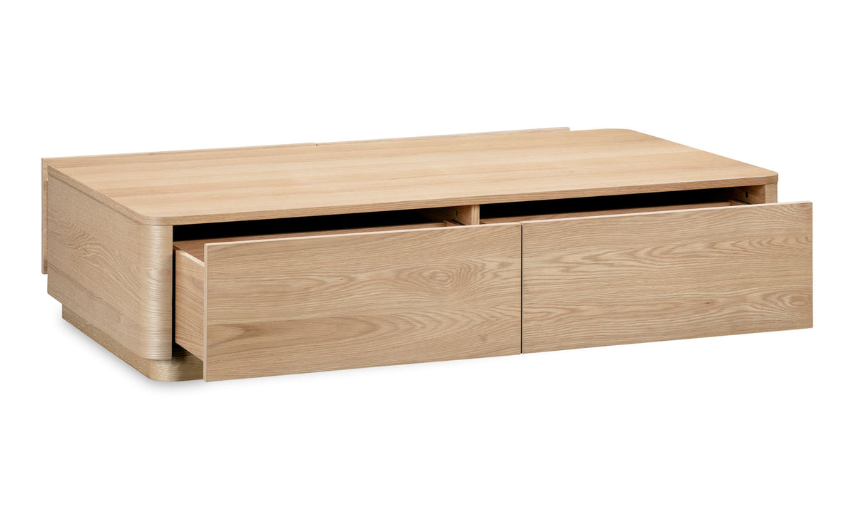 Ostuni Coffee Table in Natural Oak — oak veener detail