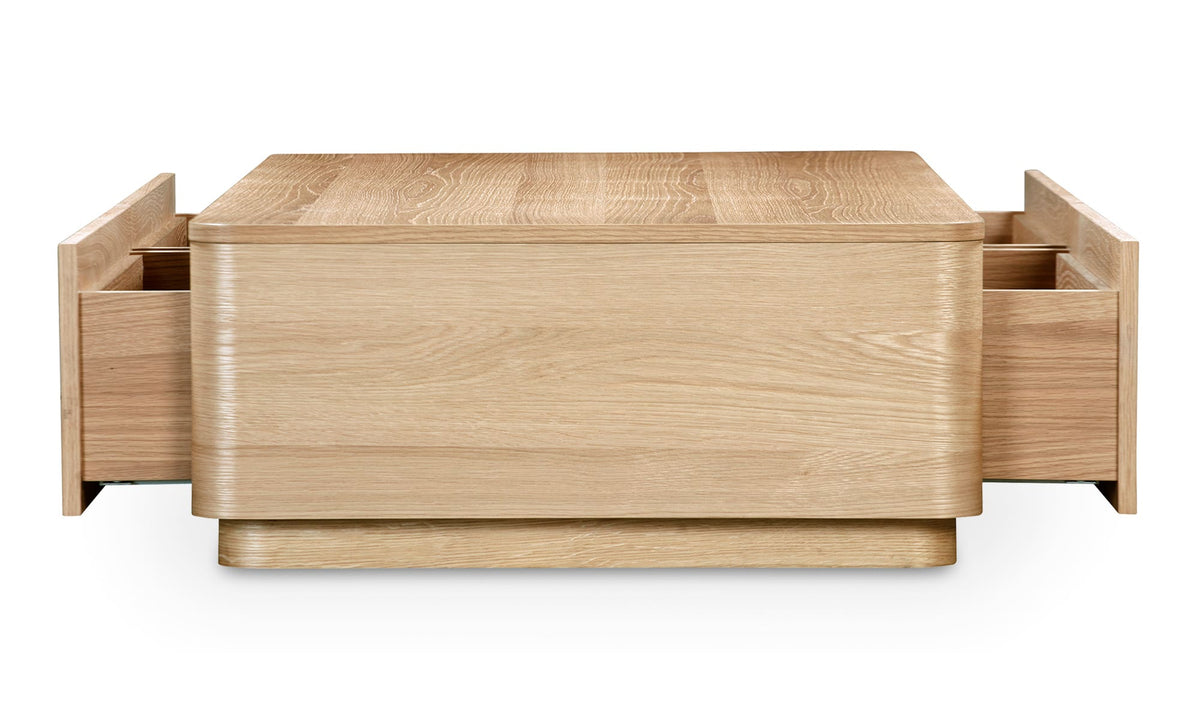 Ostuni Coffee Table in Natural Oak — oak veener detail